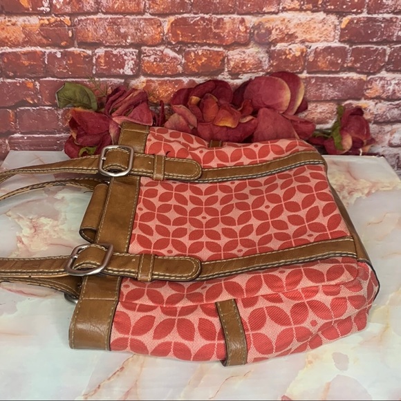 Fossil Pink Logo Canvas Bag - Picture 5 of 14